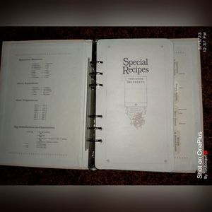 Beautiful gift of personable recipe book